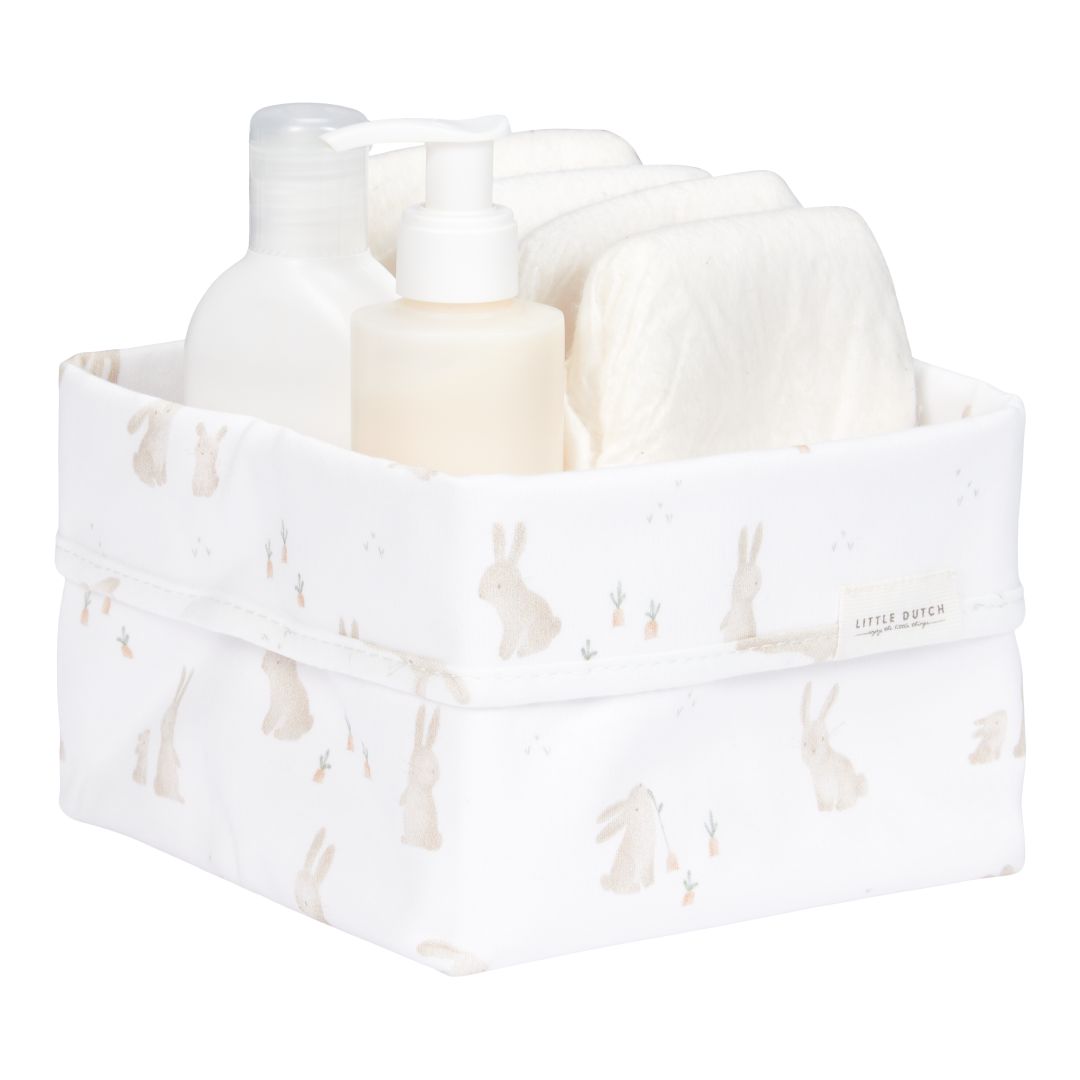 Kleines Little Dutch Pflegekörbchen Baby Bunny – praktischer Wickelkorb für Baby-Pflegeprodukte und kleine Alltagsutensilien