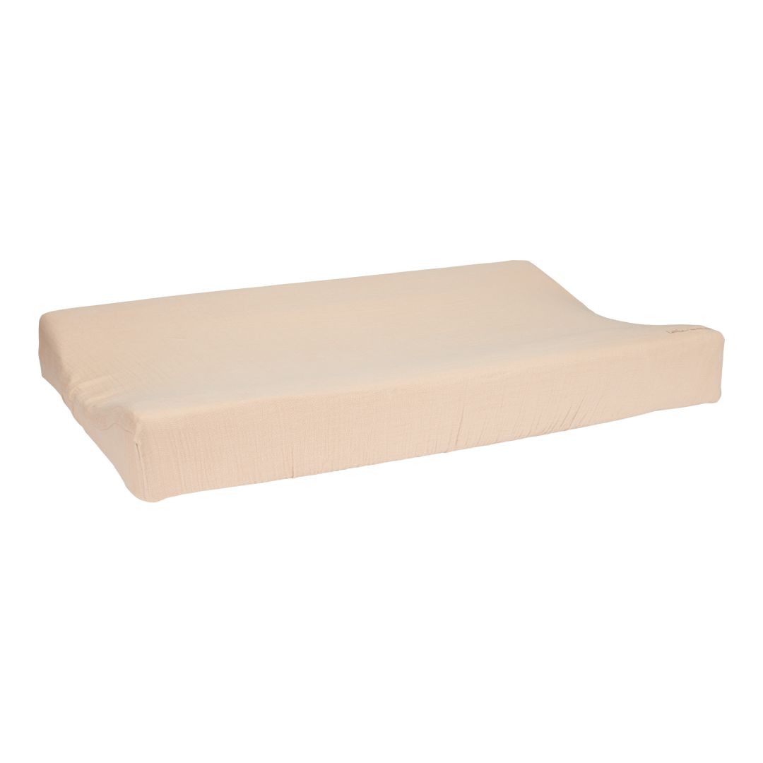 Wickelauflagenbezug Musselin Beige 50 x 70 cm von Little Dutch