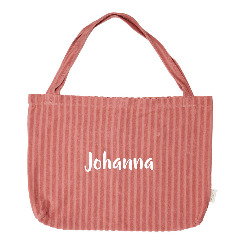 Little Dutch Mom Bag Pink Blush aus Jacquard-Frottee