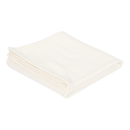 Little Dutch Musselintuch Pure Soft White 120 × 120 cm