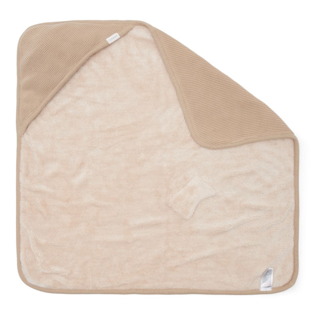 Little Dutch Gebreide wikkeldeken Beige 75 × 75 cm