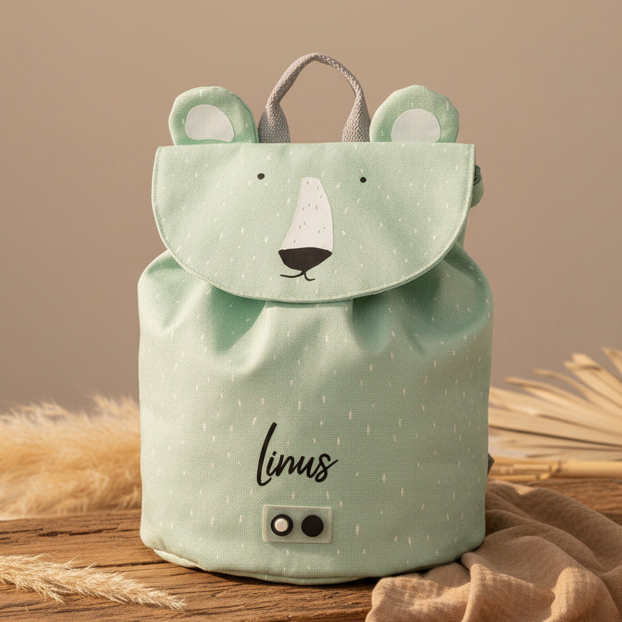 Trixie Mini-Rucksack Herr Eisbär – personalisierbar
