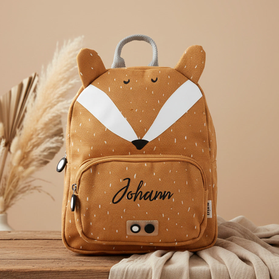 Trixie Kinder-Rucksack Herr Fuchs in Orange personalisierbar