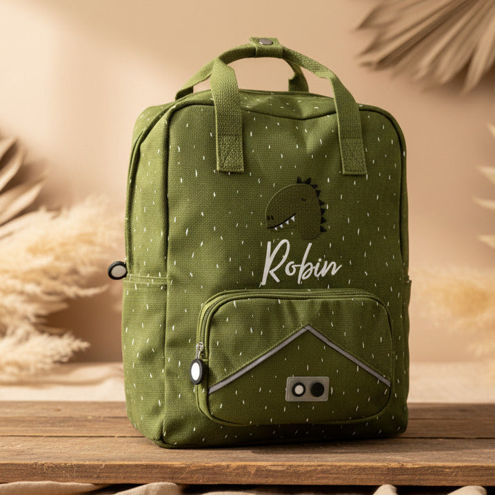 Trixie Kinderrucksack groß Herr Dino – personalisierbar