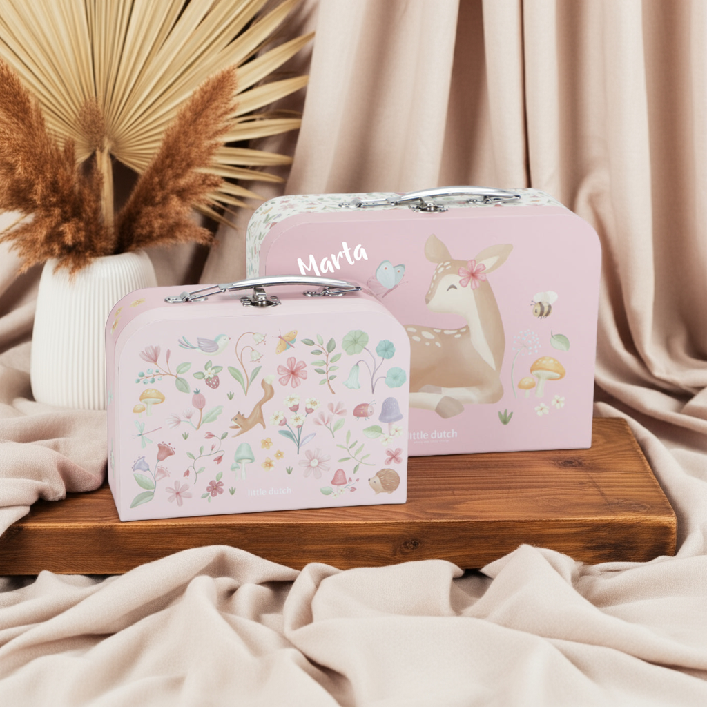 Little Dutch Kofferset Fairy Garden Rosa – personalisierbar ab 2 Jahren