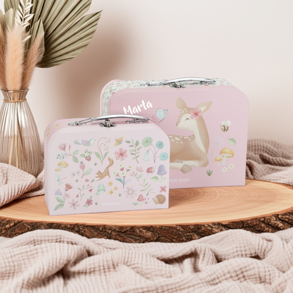 Little Dutch Kofferset Fairy Garden Rosa – personalisierbar ab 2 Jahren