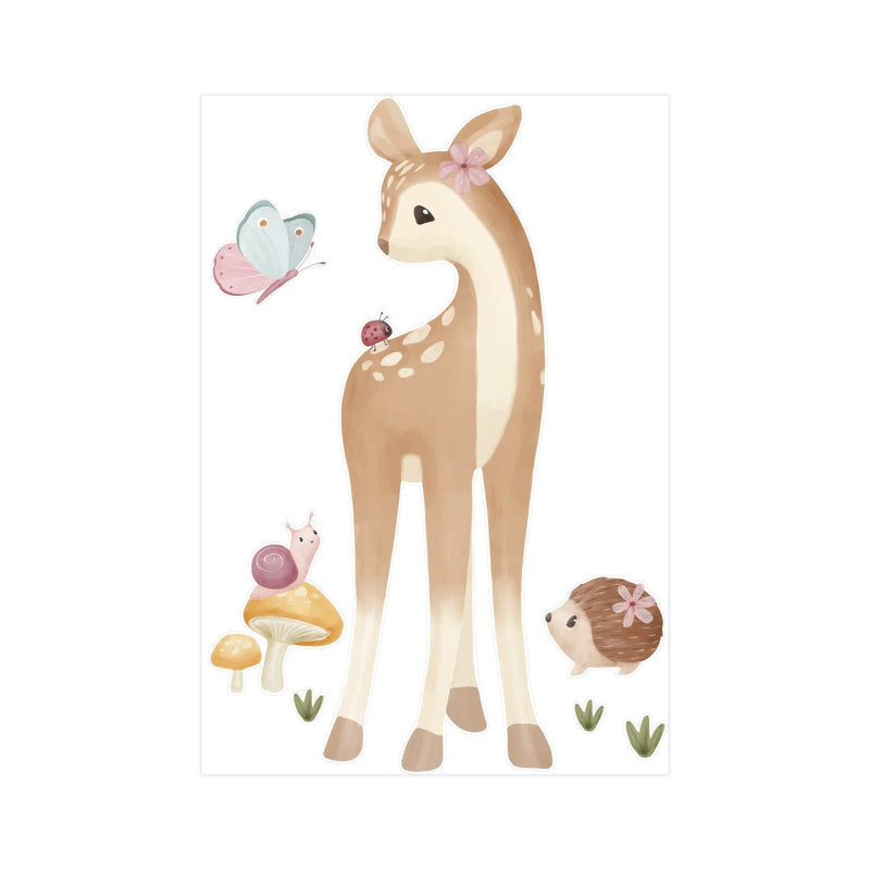 Little Dutch Wandsticker Fairy Garden mehrfarbig, 54,8 × 80 cm