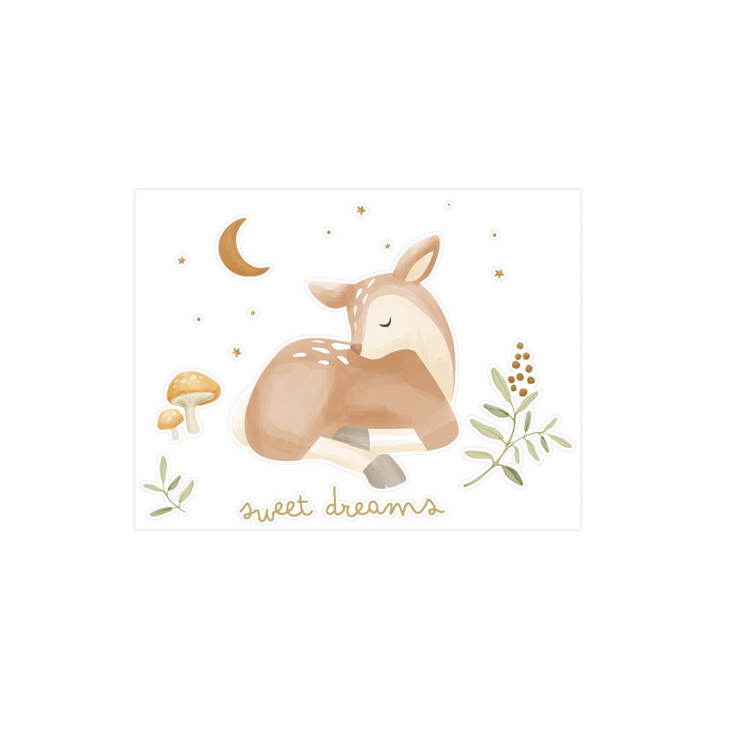 Little Dutch Wandsticker Fairy Garden Sweet Dreams mit Reh und Mond