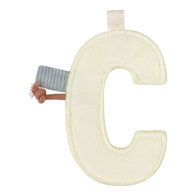 Little Dutch Girlanden-Element Buchstabe C aus Stoff für eine Namensgirlande im Kinderzimmer