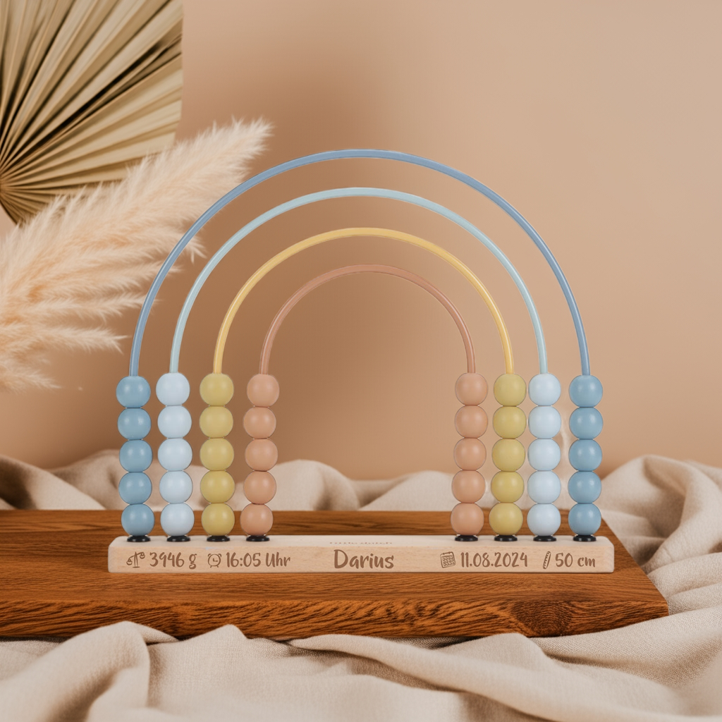 Regenboog-abacus Forest Friends van hout – vanaf 12 maanden