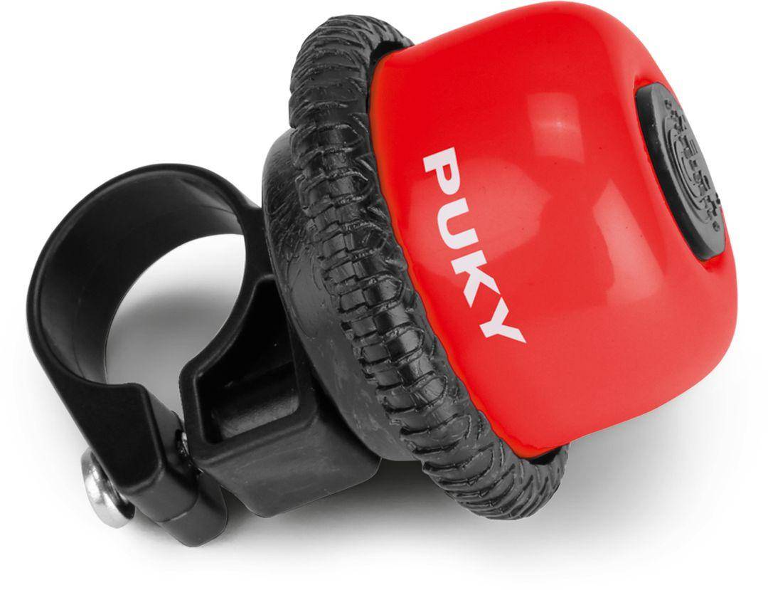 Rote PUKY Drehring-Glocke für Laufrad und Scooter