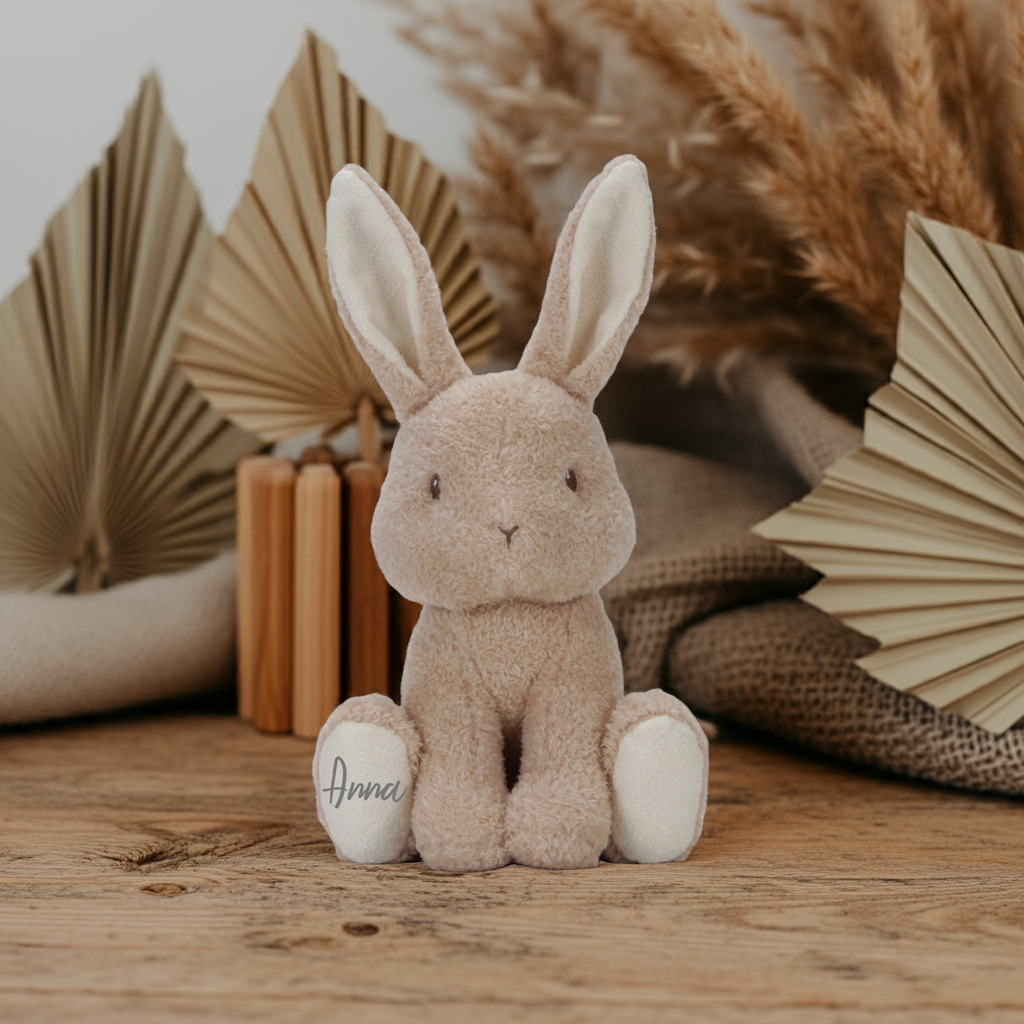 Baby Bunny Kuscheltier Hase aus 100 Prozent Polyester – 25 cm groß