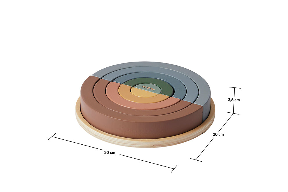 Flexa Holz-Regenbogen zum Stapeln und Bauen – weitere Produktansicht
