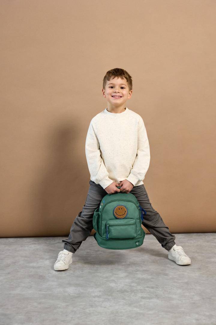 Lässig Little Gang Kindergartenrucksack Dunkelgrün mit 6,5 Liter Volumen
