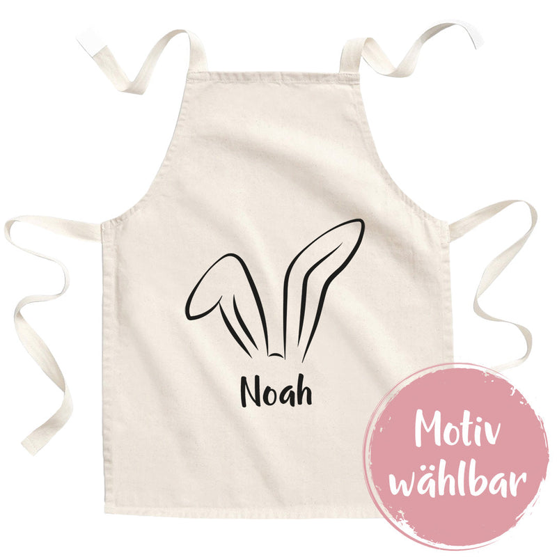 Personalisierte Kinderschürze mit Ostermotiv und Name