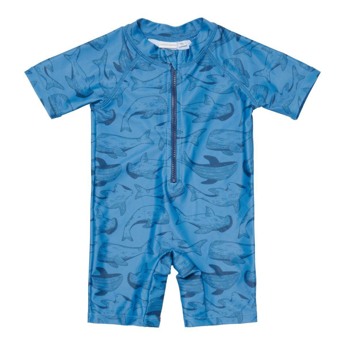 Kurzarm-Badeanzug Sea Life Blue mit UV-Schutz 50+ – Little Dutch