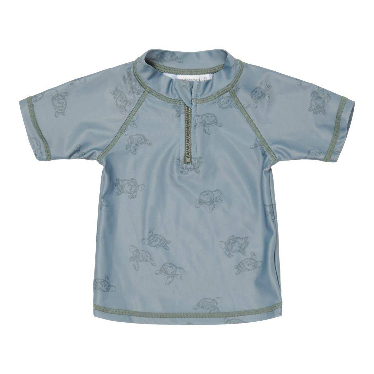 Badeshirt Turtle Island Olive kurzarm