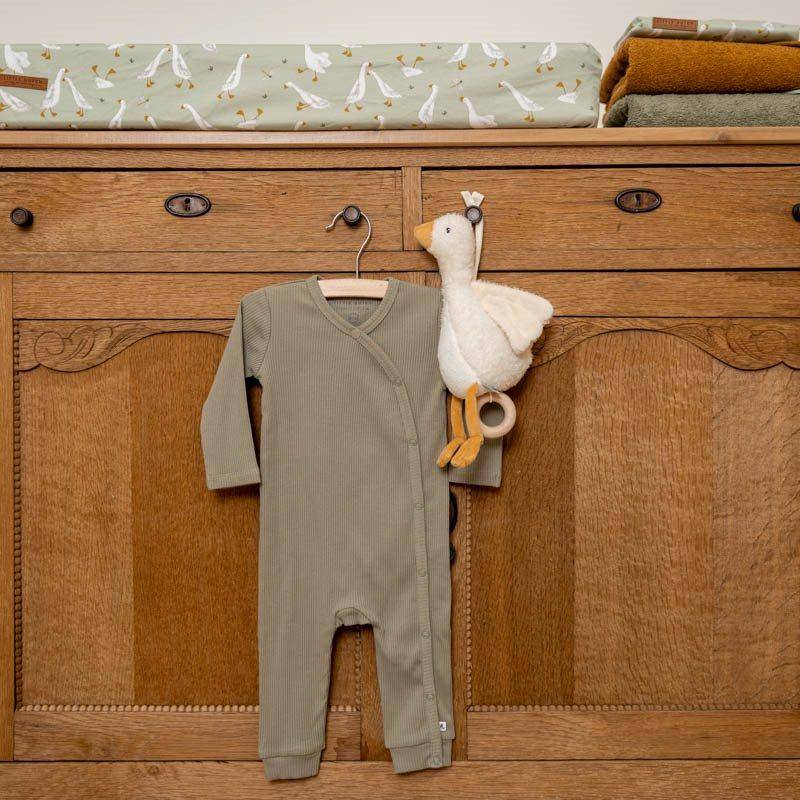 Olivfarbener Wickelstrampler Sailors Bay von Little Dutch – Produktansicht