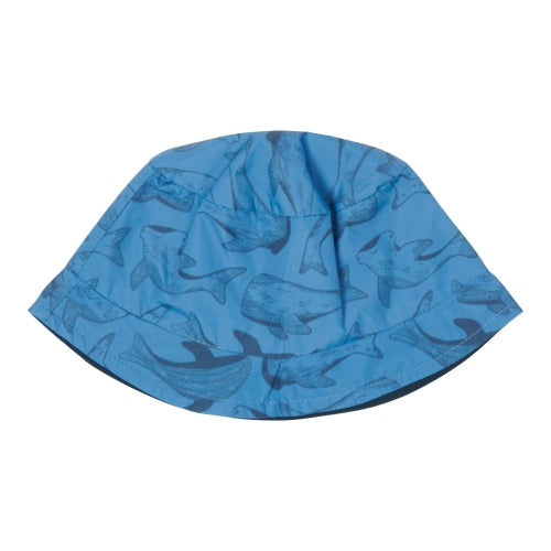 Wendbarer Sonnenhut Sea Life Blue von Little Dutch – blauer Kinder-Sonnenhut in Größe 1