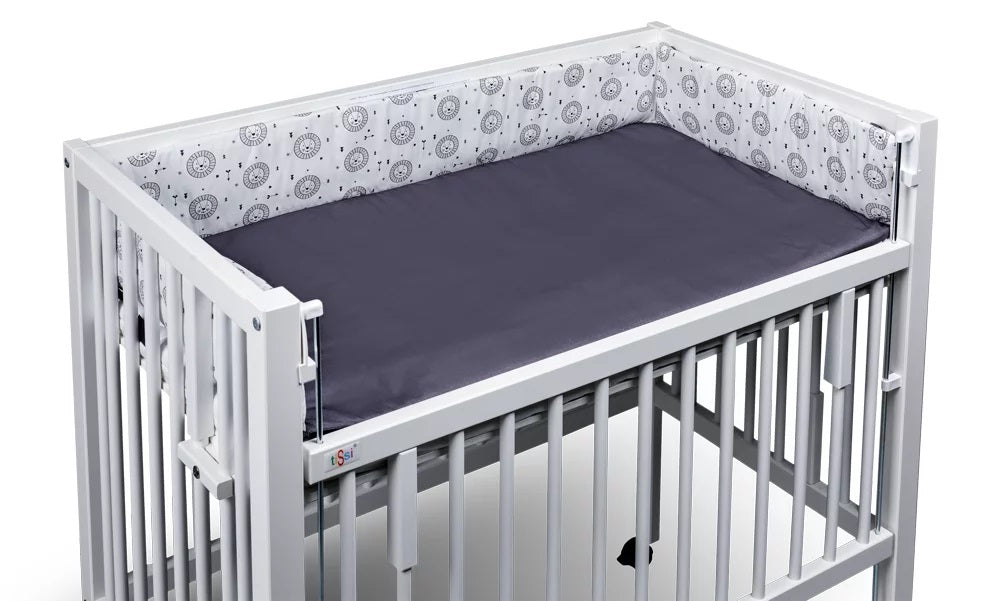 tiSsi MAXI Nestchen Löwen Grau 90 × 50 cm
