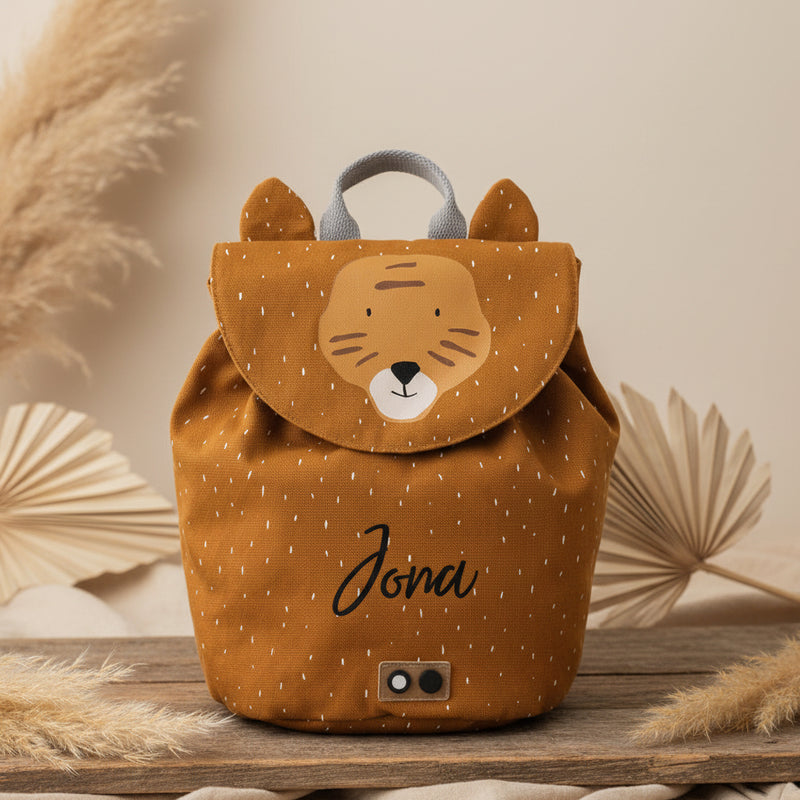 Trixie Mini-Rucksack Herr Tiger Ocker optional mit Name