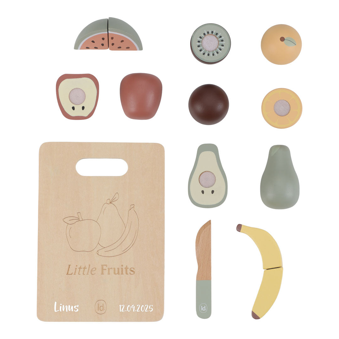 Little Dutch Schneideobst mit Druck – Beispiel der personalisierten Variante