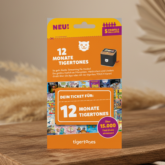 Tigertones Family Tigerticket 12 Monate für bis zu 5 Profile