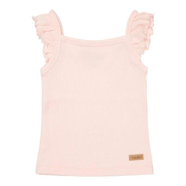 Top mit Rüschen Flowers & Butterflies Pink von Little Dutch – Kinderoberteil aus Baumwolle