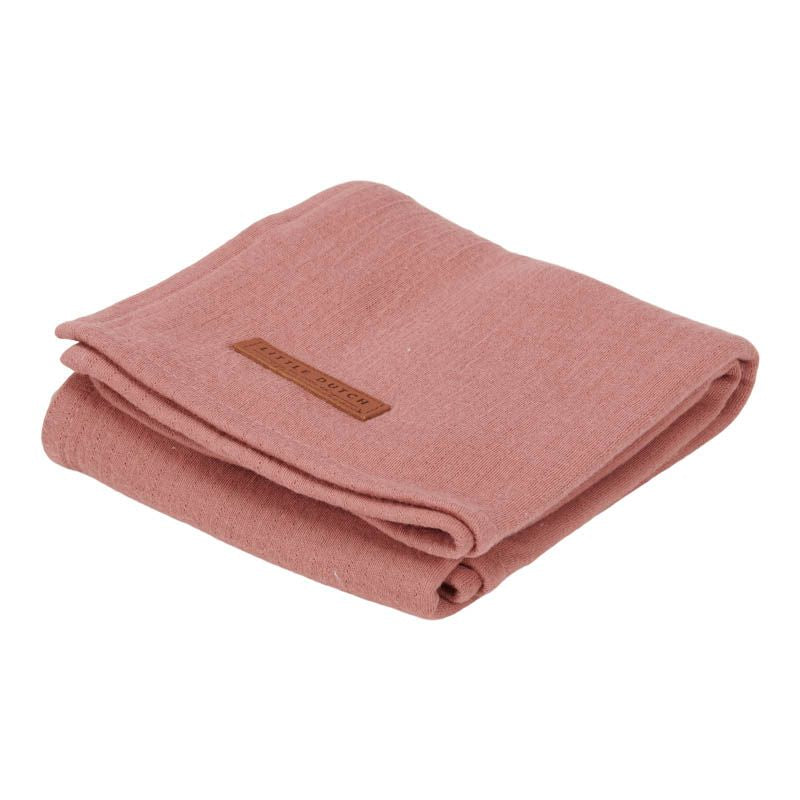 Little Dutch Musselintuch Pure Pink Blush 120 × 120 cm