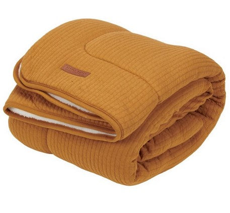 Manta de cuna Pure ocre especiado | Little Dutch